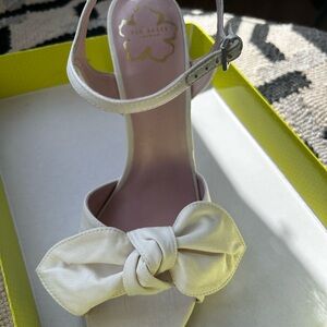 Ted Baker Women's White Bow Heels